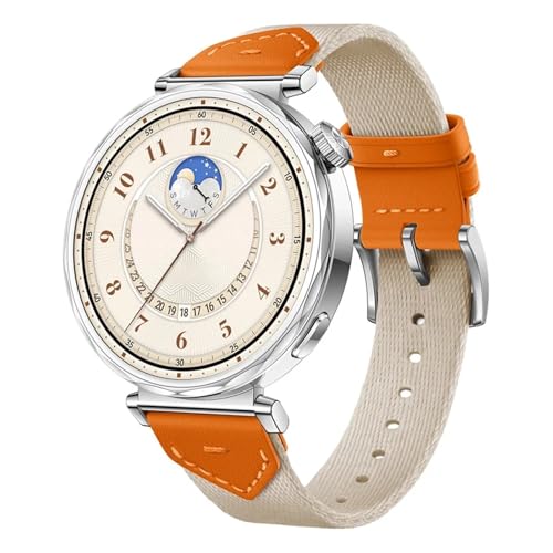 SCWZZWSY Nylon Leder Uhrengurt für Uhr GT5 GT4 41mm Smart Armband Ersatz Armband Watchbänder SCWZZWSY Nylon Leder Uhrengurt für Uhr GT5 GT4 41mm Smart Armband Ersatz Armband Watchbänder von SCWZZWSY