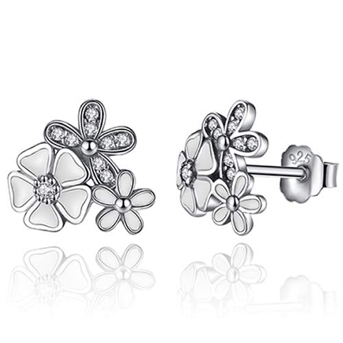 SCWZZWSY Ohrringe, Hölzer Ohrringe - 925 Sterling Silber Ohrringe für Frauen rosa Emaille Poetic Daisy Cherry Blossom Hengst Ohrring Mode Schmuck Geschenk SCWZZWSY Ohrringe, Hölzer Ohrringe - 925 Sterling Silber Ohrringe für Frauen rosa Emaille Poetic Daisy Cherry Blossom Hengst Ohrring Mode Schmuck Geschenk von SCWZZWSY