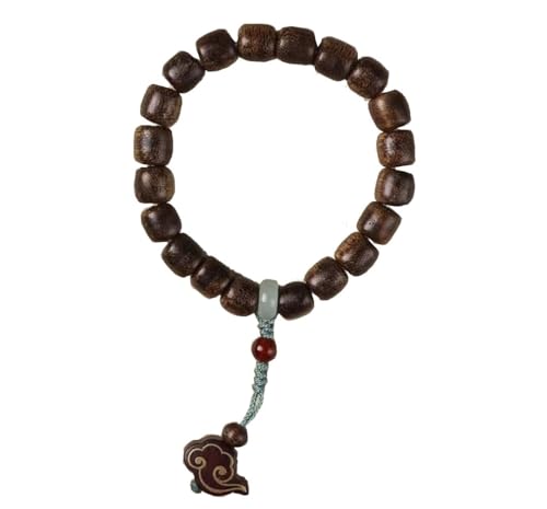SCWZZWSY Perlenarmbänder, Rosenkranzperlen, Sandelholzarmband im chinesischen Stil für Paare Retro -Männer und Frauenschmuck Armband Tibetaner Buddhist Perlen Halskette Schmuck von SCWZZWSY