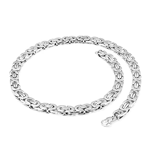 SCWZZWSY Premium -Armband für Männer Edelstahl Byzantiner Armreifen Hip Hop Rapper Mode Schmuck Tolles Geschenk für Männer und Frauen von SCWZZWSY