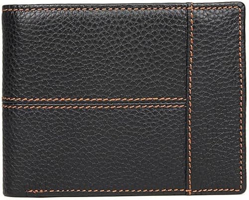 SCWZZWSY Retro Kurze Herrenbrieftasche Multi-Card Pocket Wallet Reißverschluss Münzbörse Business Wallet Herren (Farbe: D, Größe: 12 * 9,5 cm) von SCWZZWSY