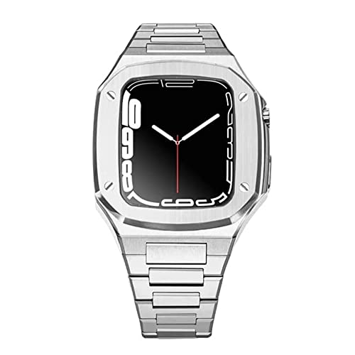 SCWZZWSY Riemen für Band 44 mm 45 mm Edelstahlkette mit Metallblingabdeckung für IWatch -Armband Serie 8 7 6 5 4 3 2 Se SCWZZWSY Riemen für Band 44 mm 45 mm Edelstahlkette mit Metallblingabdeckung für IWatch -Armband Serie 8 7 6 5 4 3 2 Se von SCWZZWSY