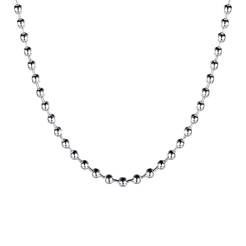 SCWZZWSY Schlüsselbein 3,0 -mm -Perlenkette Halskette Ketten Halsketten für Frauen Geschenk von SCWZZWSY