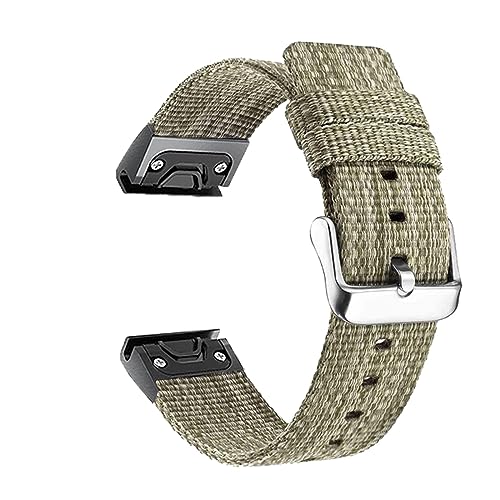 SCWZZWSY Schnellfreisetzung Nylon Cowide Watchbänder für Fenix ​​7x 7 6 6x Pro GPS 5 5x 3 Stunden Abfahr von SCWZZWSY