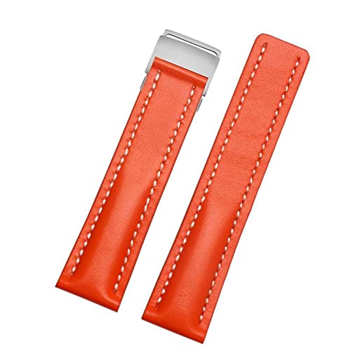 SCWZZWSY Sehen Sie sich Band für Breitling Superocean Avenger Navitimer Echtes echtes Leder -Männer Uhren -Accessoires Uhren Bracelet Belt Gürtel von SCWZZWSY