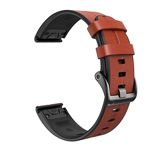 SCWZZWSY Sport Leder Silicon Watchband -Gurt für Fenix 7x 7 6x 6 Pro 5x 5 plus 3 Stunden. SCWZZWSY Sport Leder Silicon Watchband -Gurt für Fenix 7x 7 6x 6 Pro 5x 5 plus 3 Stunden. von SCWZZWSY