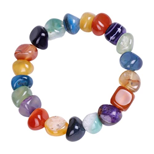 SCWZZWSY Unregelmäßige Perlenarmband Steinperlen Dehnungsbranband -Armband Schmuck für Frauen, Schmuckkette, Armbänder von SCWZZWSY