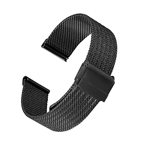 SCWZZWSY Wachgurt -Masch Edelstahl Armband Armband Herren 18 20 22mm Ersatzuhr Accessoires /18 mm/Gold von SCWZZWSY