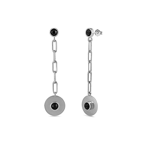 Schwarzer Zirkonstudous -Ohrring Piercing Ohrringe für Frauen Hochzeit Schmuck Schmuck von SCWZZWSY