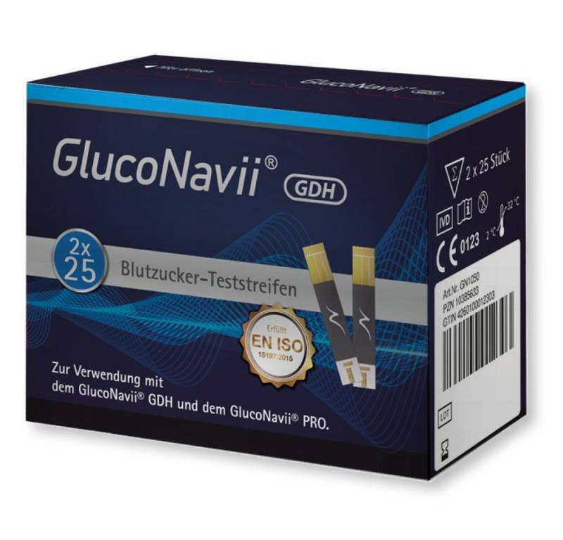 SD GLUCO NAVII Blutzucker-Teststreifen Pro, Diabetes Tetsteifen, 50-tlg., Für das Gluco Navii Pro von SD GLUCO NAVII