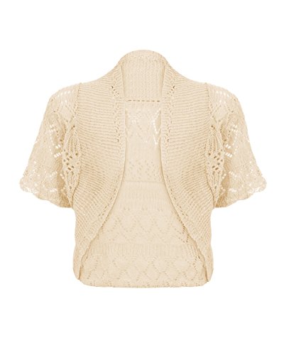 SD Damen Strick-Bolero Gr. M/L, cremefarben von SD
