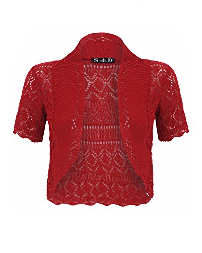 SD Damen Strick-Bolero Gr. XXL, rot von SD