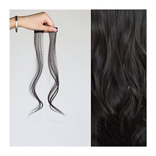 Clip in Pony Lange seitliche Luft-Pony, gewellter, lockiger Clip-in-Pony, vorderer Seiten-Pony for Frauen, täglicher Gebrauch, 2-teiliges Set mit langen Bügeln, natürliche synthetische falsche Fransen von SDA287MZ