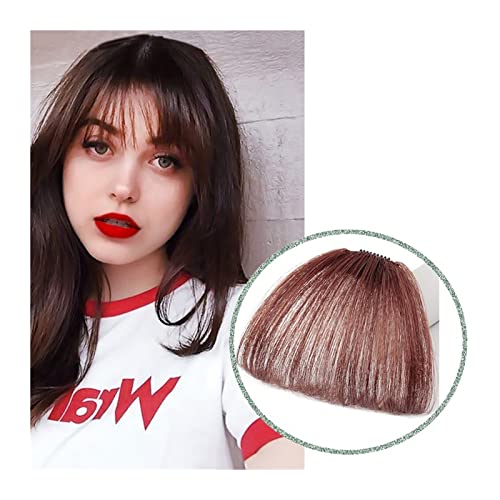 Clip in Pony Pony Haarspange In Air Bangs Dünne Gefälschte Fransen Natürliche Gerade Synthetische Ordentliche Haar Bang Zubehör for Mädchen Unsichtbare Natürliche 4 Farben Pony Haare(Air bang 2M33) von SDA287MZ