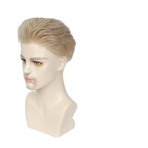 Herren-Perücke Knotenlose Basis, nicht erkennbare Haarprothese for Männer, 0,03 mm, ultradünnes Echthaarsystem Toupet für Männer(6x9) von SDA287MZ