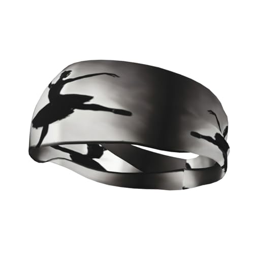 Ballerina-Tanz-Stirnband, Schweiß-Stirnband, Kopfwickel, rutschfest, dehnbar, waschbar, Make-up-Stirnband von SDEGTHO