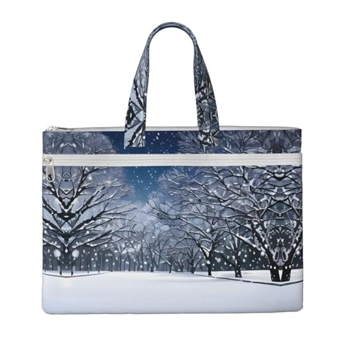 Dokumententasche mit Reißverschluss und Griff zum Tragen von Papierakten, Büchern, Aktenordner, Schwarz, Einheitsgröße von SDEGTHO