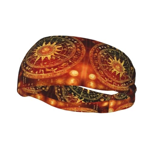 Gears Clock Bronze Century Stirnband Haar Schweiß Stirnband Kopf Wrap Haar Rutschfest Dehnbar Waschbar Make-up Stirnband von SDEGTHO