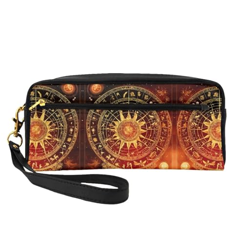 Gears Clock Make-up-Tasche für Damen, Motiv: Bronze Century, Reise-Make-up-Tasche für Geldbörse, tragbarer Kulturbeutel, Zubehör-Organizer, Schwarz , Einheitsgröße, Kosmetiktasche von SDEGTHO
