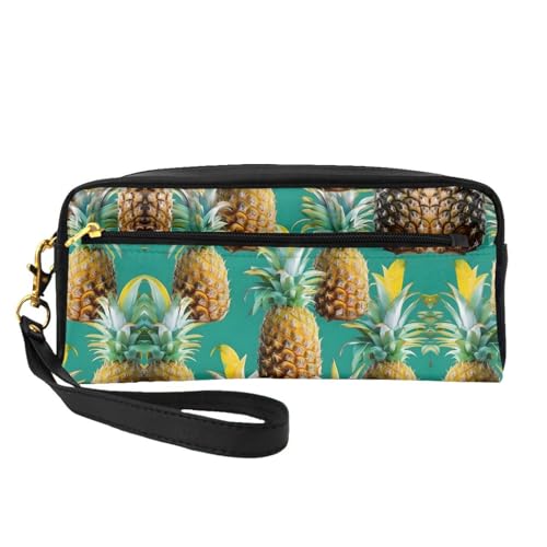 Psych Ananas-Zitate für Damen, Reise-Make-up-Tasche, Make-up-Tasche für Geldbörse, tragbare Kulturbeutel, Zubehör-Organizer, Schwarz , Einheitsgröße, Kosmetiktasche von SDEGTHO
