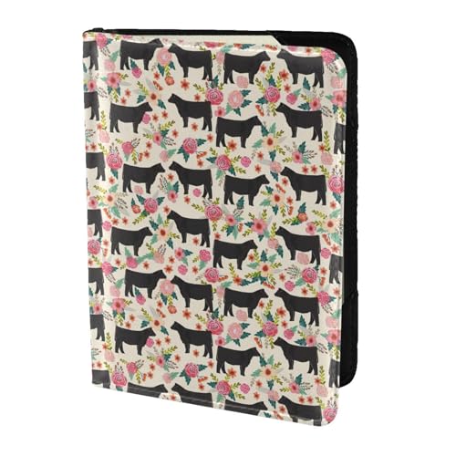 Reisepasshülle mit Rinderfarm Sanctuary Druck, Brieftasche, Rindsleder, Kartenetui, Reisezubehör, für Damen und Herren, Schwarz , Einheitsgröße Reisepasshülle mit Rinderfarm Sanctuary Druck, Brieftasche, Rindsleder, Kartenetui, Reisezubehör, für Damen und Herren, Schwarz , Einheitsgröße von SDEGTHO