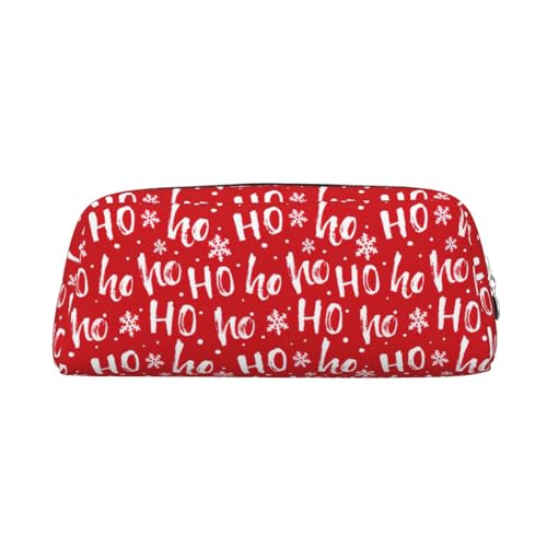 SDEGTHO Federmäppchen aus Leder mit weihnachtlichem Hintergrund, großes Fassungsvermögen, für Schule, Füllfederhalter, für Jungen und Mädchen, Geschenk, silber, Einheitsgröße, Kosmetiktasche von SDEGTHO