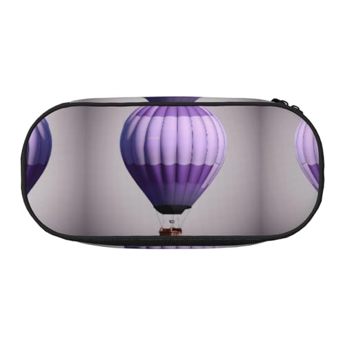 SDEGTHO Federmäppchen mit Heißluftballon, großes Fassungsvermögen, Mehrzweck-Federmäppchen, tragbares Federmäppchen, Federmäppchen für Büro, Schwarz , Einheitsgröße, Taschen-Organizer von SDEGTHO