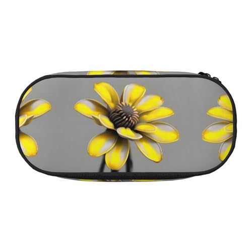 SDEGTHO Federmäppchen mit großem Fassungsvermögen, Mehrzweck-Federmäppchen, tragbares Federmäppchen, Federmäppchen für Büro, Gelb / Grau, Schwarz , Einheitsgröße, Taschen-Organizer von SDEGTHO