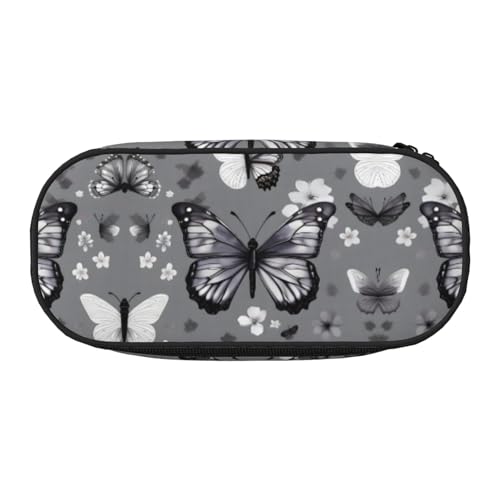 SDEGTHO Federmäppchen mit großem Fassungsvermögen, Mehrzweck-Federmäppchen, tragbares Federmäppchen, Federmäppchen für Büro, Grau/Blaugrün, Schwarz , Einheitsgröße, Taschen-Organizer von SDEGTHO