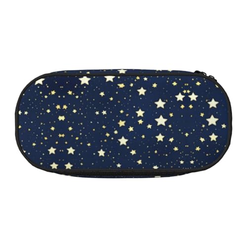 SDEGTHO Federmäppchen mit großem Fassungsvermögen, Mehrzweck-Federmäppchen, tragbares Federmäppchen, Federmäppchen für Büro, Marineblau, Schwarz , Einheitsgröße, Taschen-Organizer von SDEGTHO