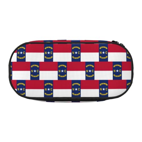 SDEGTHO Federmäppchen mit großer Kapazität von North Carolina, Mehrzweck-Federmäppchen, tragbares Federmäppchen, Stifteetui für Büro, Schwarz , Einheitsgröße, Taschen-Organizer von SDEGTHO