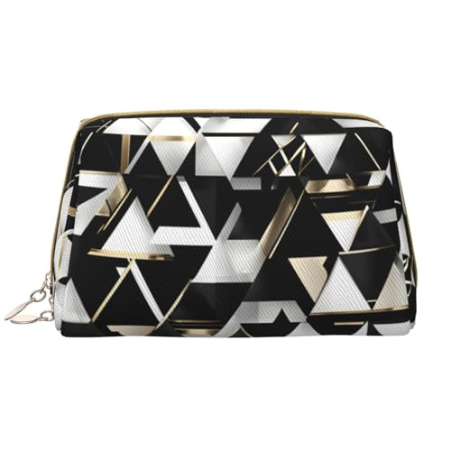 SDEGTHO Modische moderne dreieckige Aufbewahrungstasche, kleine Make-up-Tasche für Geldbörse, Reise-Make-up-Tasche, Mini-Kosmetiktasche, Schwarz / Weiß / Gold, Weiss/opulenter Garten, Einheitsgröße SDEGTHO Modische moderne dreieckige Aufbewahrungstasche, kleine Make-up-Tasche für Geldbörse, Reise-Make-up-Tasche, Mini-Kosmetiktasche, Schwarz / Weiß / Gold, Weiss/opulenter Garten, Einheitsgröße von SDEGTHO