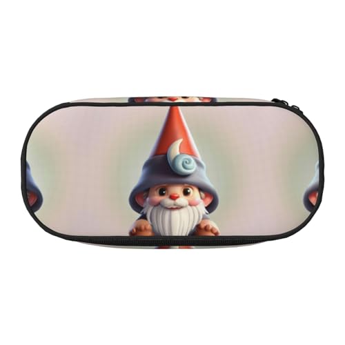 SDEGTHO Nette Gnom Hut große Kapazität Bleistift Federmäppchen, Multifunktions Bleistift Tasche, tragbare Bleistifttasche, Stiftetui für Büro, blacks, One size, Tasche Organizer von SDEGTHO