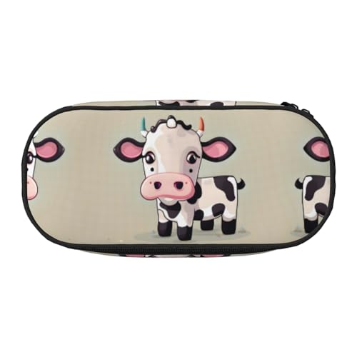 SDEGTHO Niedliches weißes Federmäppchen mit großer Kapazität, Mehrzweck-Federtasche, tragbares Federmäppchen, Stifteetui für Büro, Schwarz , Einheitsgröße, Taschen-Organizer von SDEGTHO