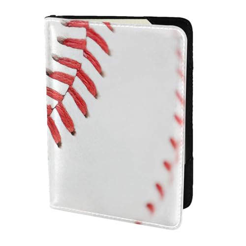 SDEGTHO Reisepasshülle mit Baseball-Schnürung, Nahaufnahme, für Reisen, ein Muss für Reisen, Reisezubehör für Damen und Herren, Schwarz , Einheitsgröße SDEGTHO Reisepasshülle mit Baseball-Schnürung, Nahaufnahme, für Reisen, ein Muss für Reisen, Reisezubehör für Damen und Herren, Schwarz , Einheitsgröße von SDEGTHO