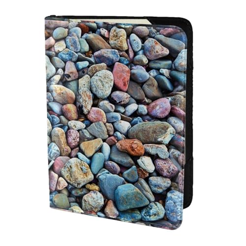 SDEGTHO Reisepasshülle mit Steinmuster bedruckt, Brieftasche, Rindsleder, Kartenetui, Reisezubehör, für Damen und Herren, Schwarz , Einheitsgröße SDEGTHO Reisepasshülle mit Steinmuster bedruckt, Brieftasche, Rindsleder, Kartenetui, Reisezubehör, für Damen und Herren, Schwarz , Einheitsgröße von SDEGTHO