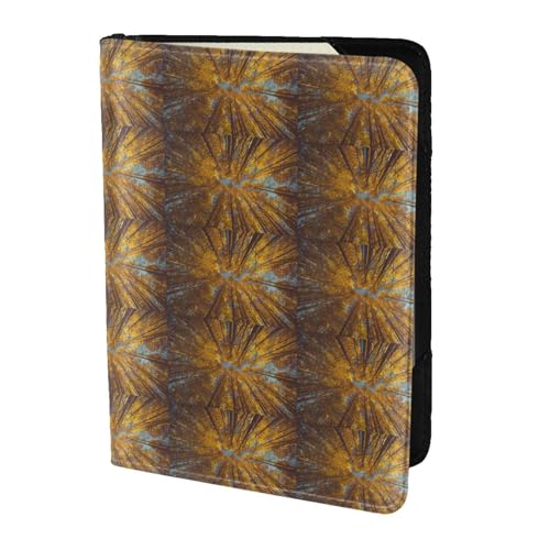 SDEGTHO Reisepasshülle mit gelbem Baum-Druck, Brieftasche, Rindsleder, Kartenetui, Reisezubehör, für Damen und Herren, Schwarz , Einheitsgröße SDEGTHO Reisepasshülle mit gelbem Baum-Druck, Brieftasche, Rindsleder, Kartenetui, Reisezubehör, für Damen und Herren, Schwarz , Einheitsgröße von SDEGTHO