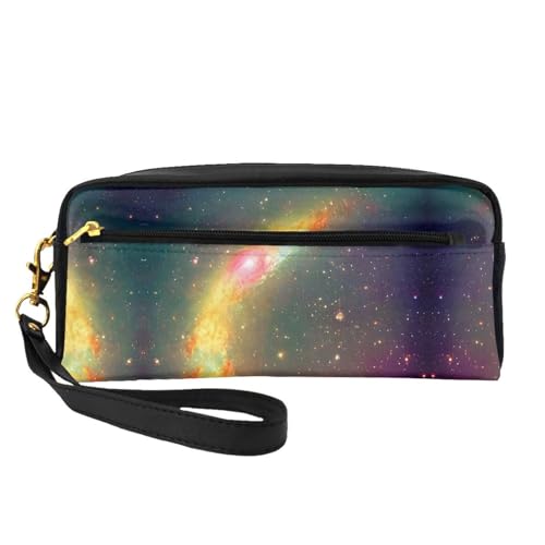SDEGTHO Schöne Kosmetiktasche für Damen, Galaxie, Reise-Make-up-Tasche für Geldbörse, tragbarer Kulturbeutel, Zubehör-Organizer, Schwarz , Einheitsgröße von SDEGTHO