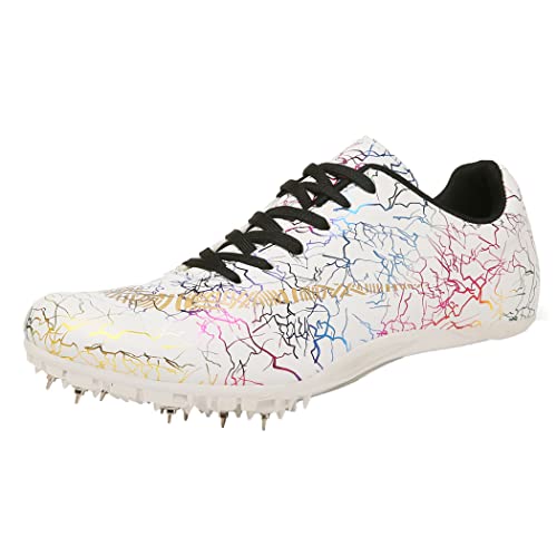 Herren Damen Leichtathletikschuhe Leichte Spikes Laufschuhe Für Hochsprung Weitsprung Sprint,A,36 EU von SDEQA