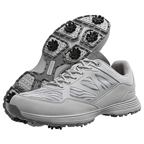 SDEQA Extra Breite Herren-Golfschuhe wasserdichte Profi-Golfschuhe 7 Spikes Outdoor-Golf-Trainer,B,45 EU SDEQA Extra Breite Herren-Golfschuhe wasserdichte Profi-Golfschuhe 7 Spikes Outdoor-Golf-Trainer,B,45 EU von SDEQA