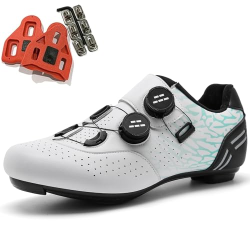 SDEQA Fahrradschuhe Herren Mode, Rennrad Schuhe Kompatibel mit Peloton Look SPD SPD-SL Delta Lock Pedal Entsperren Schuhe Spinning Rennradschuhe,Weiß,48 EU SDEQA Fahrradschuhe Herren Mode, Rennrad Schuhe Kompatibel mit Peloton Look SPD SPD-SL Delta Lock Pedal Entsperren Schuhe Spinning Rennradschuhe,Weiß,48 EU von SDEQA
