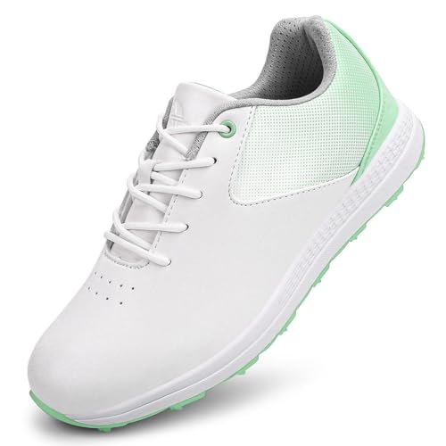 SDEQA Frauen Golf Schuhe Anti Slip Leichte Outdoor Golfer Trainer Große Größe Spikeless,D,38 EU von SDEQA