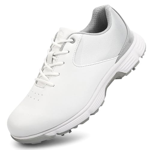 SDEQA Frauen Golf Schuhe mit 7 Spikes Wasserdicht Atmungsaktiv Golf Sport Training,E,43 EU von SDEQA