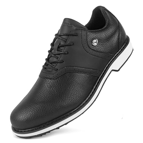 SDEQA Golf Schuhe Herren wasserdichte Spikeless Golf Sneakers Komfortable atmungsaktive Golfer,B,48 EU von SDEQA