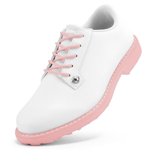 SDEQA Golfschuhe Damen Spikeless rutschfeste Leichte Atmungsaktive Golfsportschuhe Professionelle Schuhe Outdoor,A,43 EU von SDEQA