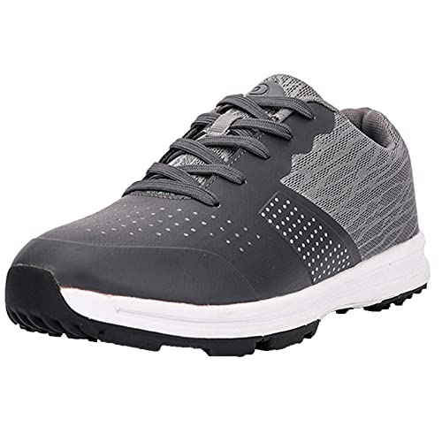 SDEQA Golfschuhe Für Herren wasserdichte Golfschuhe Ohne Spikes Mit Breiter Passform rutschfest Und Bequem,B,45 EU von SDEQA