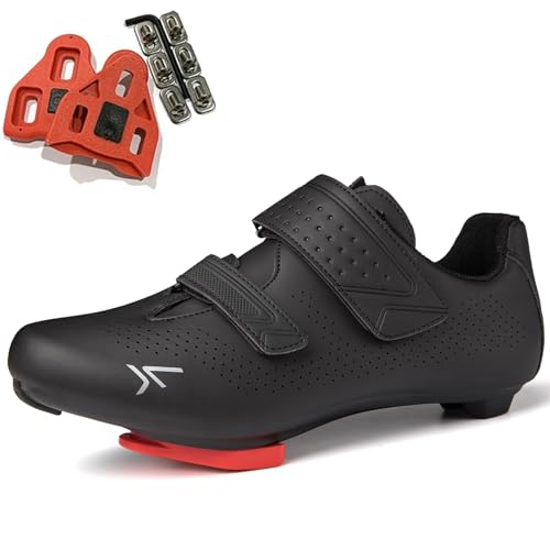 SDEQA Herren Fahrradschuhe Road Bikes Schuhe Kompatibel mit Peloton Look SPD SPD-SL Delta Lock Pedal Unisex Rennradschuhe Spinning Schuhen Draussen,Schwarz,48 EU SDEQA Herren Fahrradschuhe Road Bikes Schuhe Kompatibel mit Peloton Look SPD SPD-SL Delta Lock Pedal Unisex Rennradschuhe Spinning Schuhen Draussen,Schwarz,48 EU von SDEQA