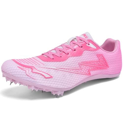 SDEQA Leichtathletik Herren-Mittelstrecken-Laufschuhe Jugendsportschuhe 7 Nägel Jugendliche Sprint professionelle Trainings- und Rennlaufschuhe,Rosa,38 EU SDEQA Leichtathletik Herren-Mittelstrecken-Laufschuhe Jugendsportschuhe 7 Nägel Jugendliche Sprint professionelle Trainings- und Rennlaufschuhe,Rosa,38 EU von SDEQA