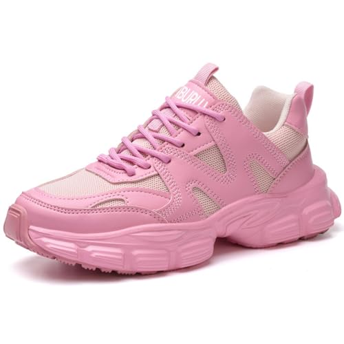 SDEQA Sicherheitsschuhe Damen Leichte, Stahlkappe Arbeitsturnschuhe Bequem Anti-Smash und Anti-Punktur Versicherung Schuhe,C,40 EU von SDEQA