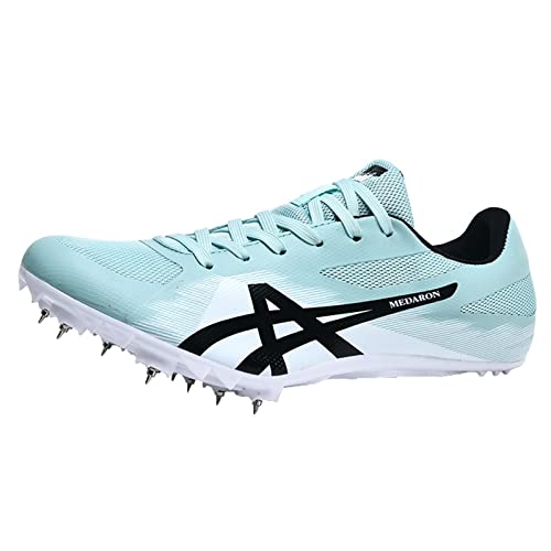 SDEQA Unisex Track and Field Spikes Schuhe Rennsprinte Sprint Runzeln Sneakers Atmungsaktiv Für Herren Frauen Jugendliche Leichtathletik,Moonlight,42 EU von SDEQA